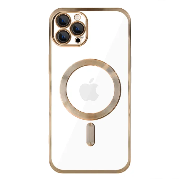 Silicone Case LUXURY MagSF for iPhone 12 Pro, Gold 1