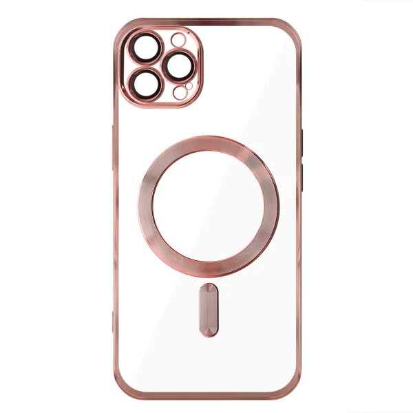 Силиконов калъф LUXURY MagSF за iPhone 12 Pro, Розов 2