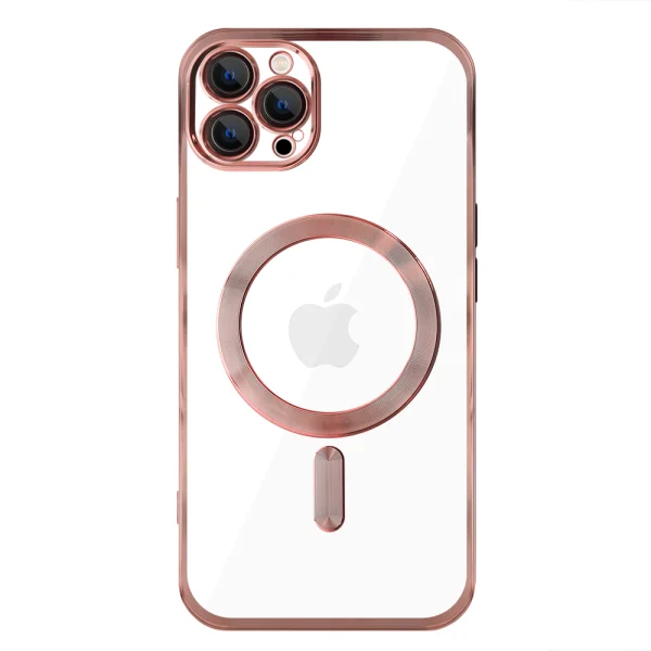 Силиконов калъф LUXURY MagSF за iPhone 12 Pro, Розов 1