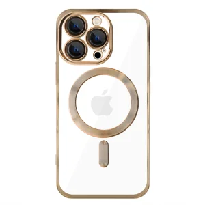 Силиконов калъф LUXURY MagSF за iPhone 13 Pro, Златист
