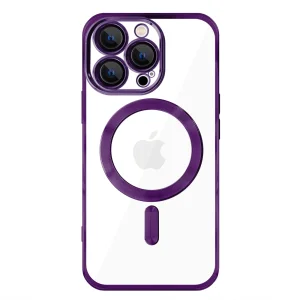Силиконов калъф LUXURY MagSF за iPhone 13 Pro, Лилав