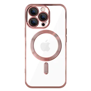 Силиконов калъф LUXURY MagSF за iPhone 13 Pro, Розов