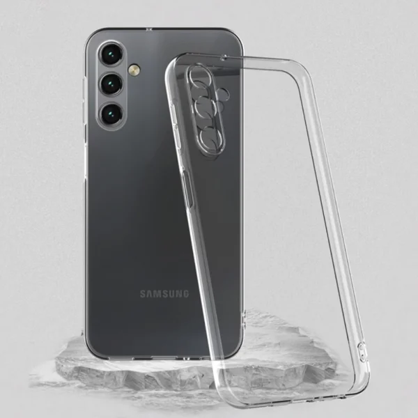 Transparent Silicone Case for Samsung Galaxy A24 4G, 2mm, Clear 2