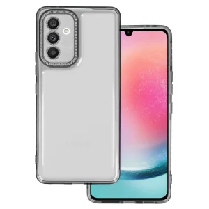 Силиконов калъф Crystal Diamond за Samsung Galaxy A24 4G, 2mm, Черен