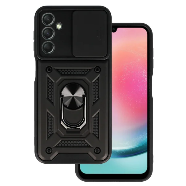 Удароустойчив калъф Slide Camera за Samsung Galaxy A24 4G, Черен 4
