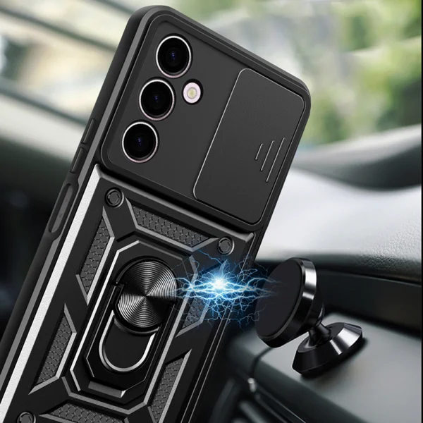 Удароустойчив калъф Slide Camera за Samsung Galaxy A24 4G, Черен 2