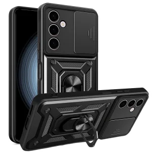 Удароустойчив калъф Slide Camera за Samsung Galaxy A24 4G, Черен