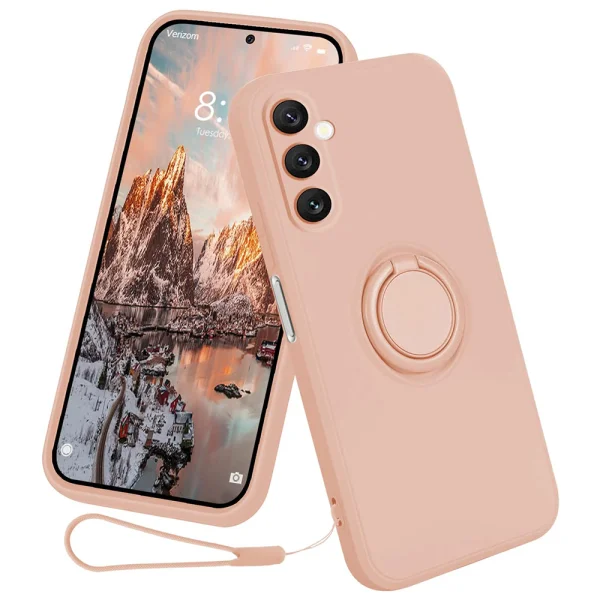 Силиконов Калъф Ring за Samsung Galaxy A24 4G, Розов 1