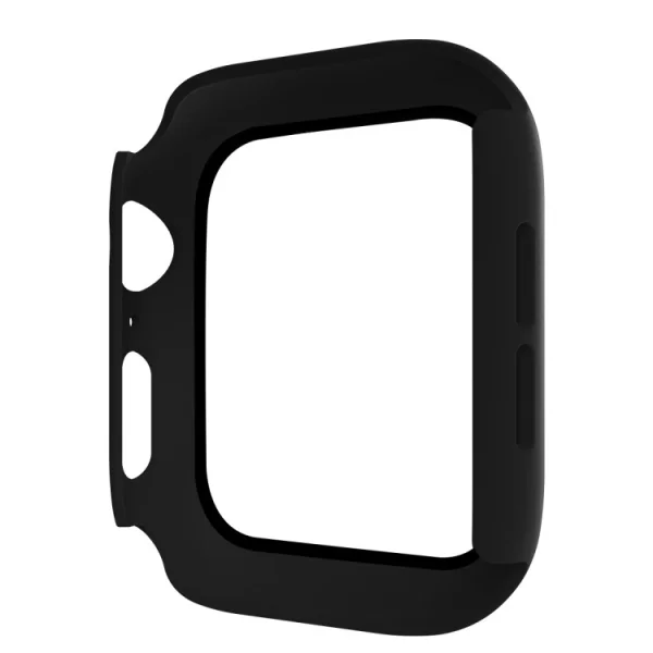 Plastic bumper + glass protector for Apple Watch Series 5/4 44mm, Black 2