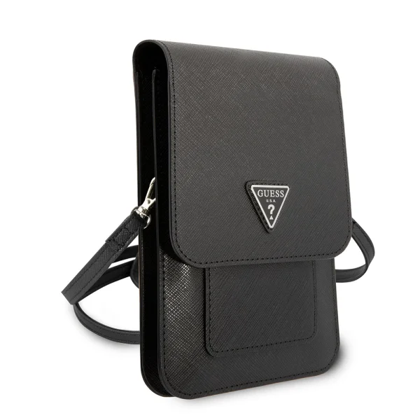 Универсална Чанта GUESS PU Saffiana Triangle Logo, Черен 4