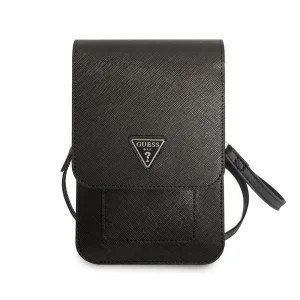 Универсална Чанта GUESS PU Saffiana Triangle Logo, Черен