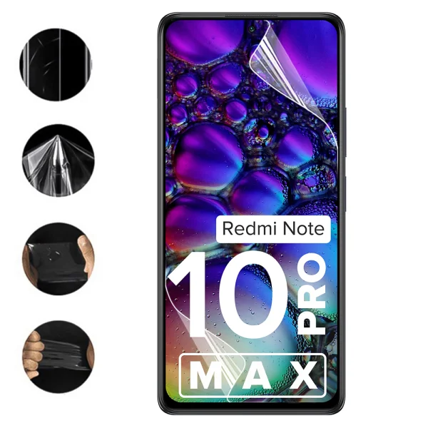 Auto Repair hydrogel protector for Xiaomi Redmi Note 10 pro Max, front shell 2