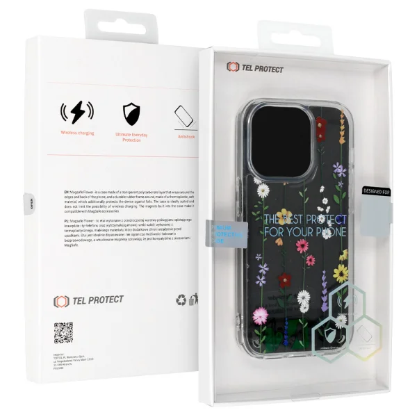 Удароустойчив калъф Flower Antishock за iPhone 15 Pro Max, Desing 4 4