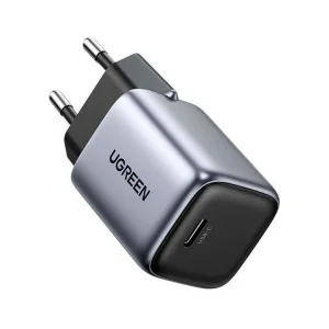 Зарядно UGREEN CD319, 220V, 1xUSB-C, GaN, 30W, PD, NEXOD, Черен
