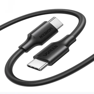 Кабел UGREEN US286, USB-C към USB-C, 3A, 60W, 1m, Черен 3