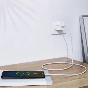 Кабел UGREEN US300, USB-C към USB-C, 5A, 100W, 2m, Бял 3