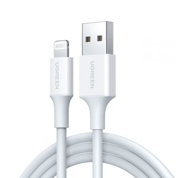 Кабел UGREEN US155, USB-A към Lightning, MFI, 1m, Бял 1
