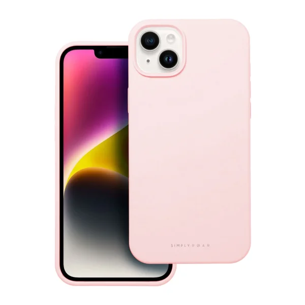 Shock-resistant Case Roar Cloud for iPhone 14, Light Pink 2