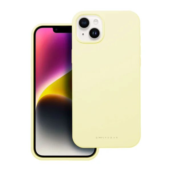 Shockproof Roar Cloud Case for iPhone 14, Light Yellow 2