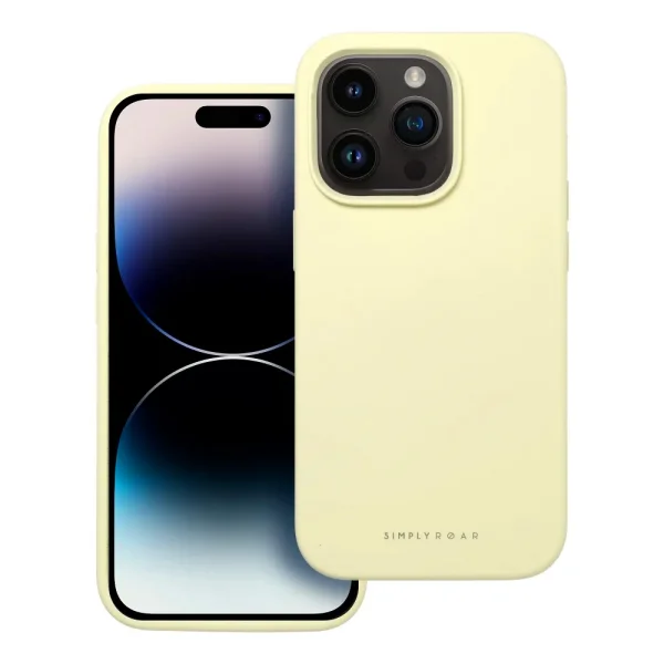 Roar Cloud Shockproof Case for iPhone 14 Pro, Light Yellow 2
