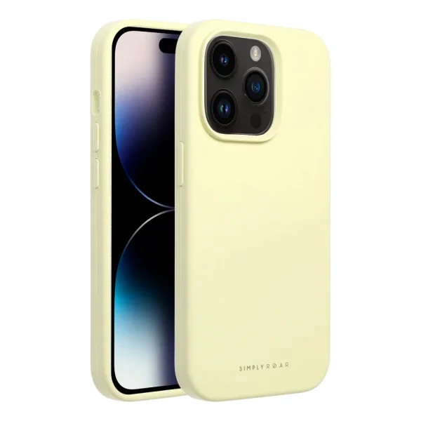Roar Cloud Shockproof Case for iPhone 14 Pro, Light Yellow 1