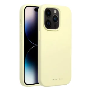 Удароустойчив Калъф Roar Cloud за iPhone 14 Pro, Светло жълт