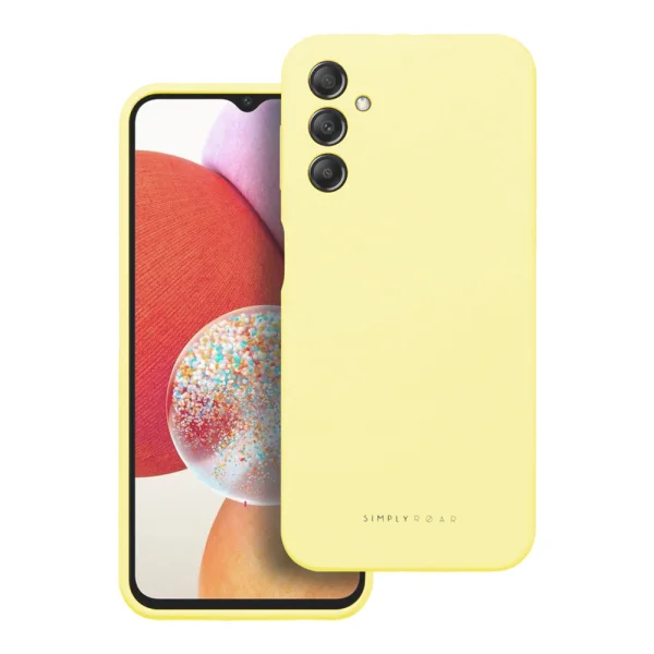 Удароустойчив Калъф Roar Cloud за Samsung Galaxy A14 4G / A14 5G, Светло жълт 2