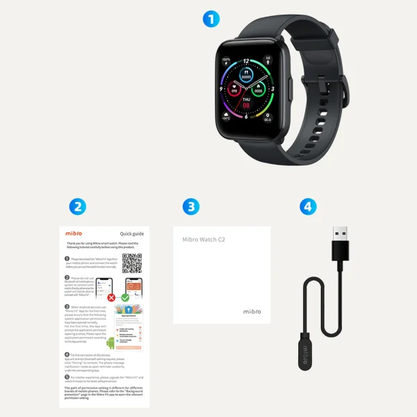 Смарт Часовник Xiaomi Mibro Watch C2, Черен 5