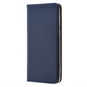 Magnetic Book Case for Motorola Moto E 13, Dark Blue