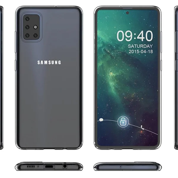 Силиконов калъф за Samsung Galaxy A51, Прозрачен 2