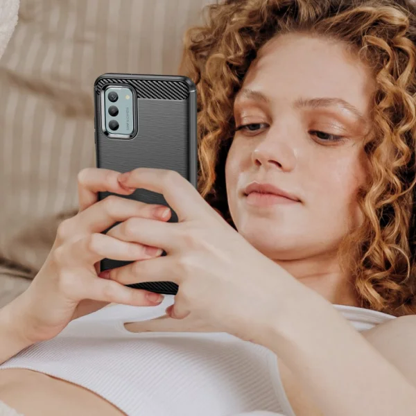 Силиконов Калъф Carbon за Nokia G22, Черен 5