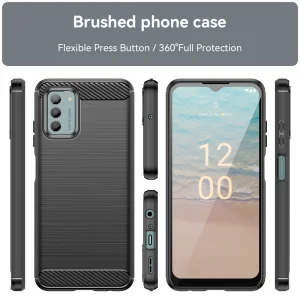 Силиконов Калъф Carbon за Nokia G22, Черен 4