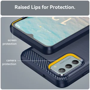 Силиконов Калъф Carbon за Nokia G22, Син 4