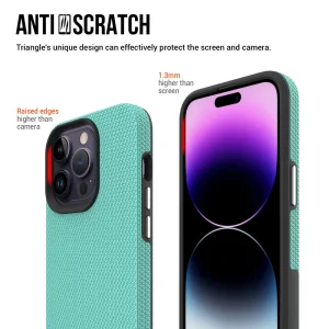 Shockproof Dual Layer Case for iPhone 15 Pro Max, Mint 4