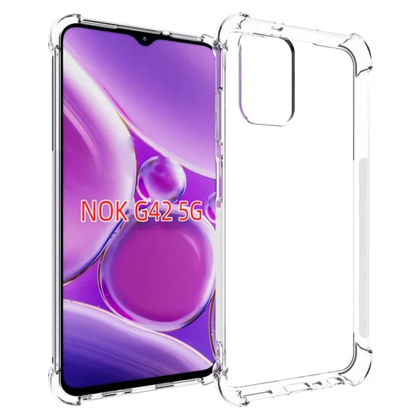 Silicone case Anti-drop for Nokia G42, Transparent 1