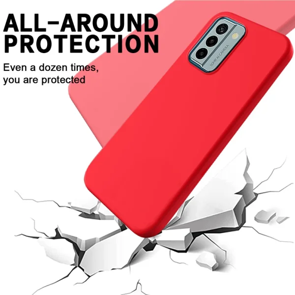 Soft Matte silicone case for Nokia G22, Red 5