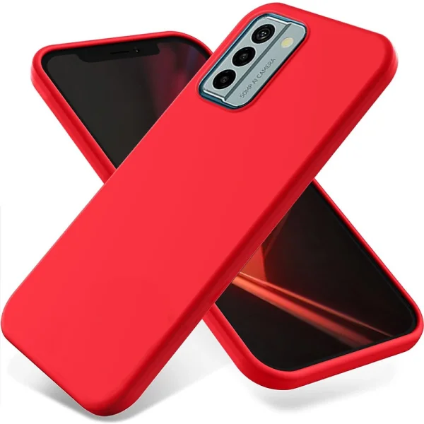 Soft Matte silicone case for Nokia G22, Red 1