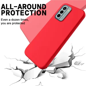 Soft Matte silicone case for Nokia G22, Red 5