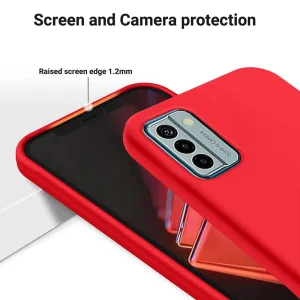 Soft Matte silicone case for Nokia G22, Red 4