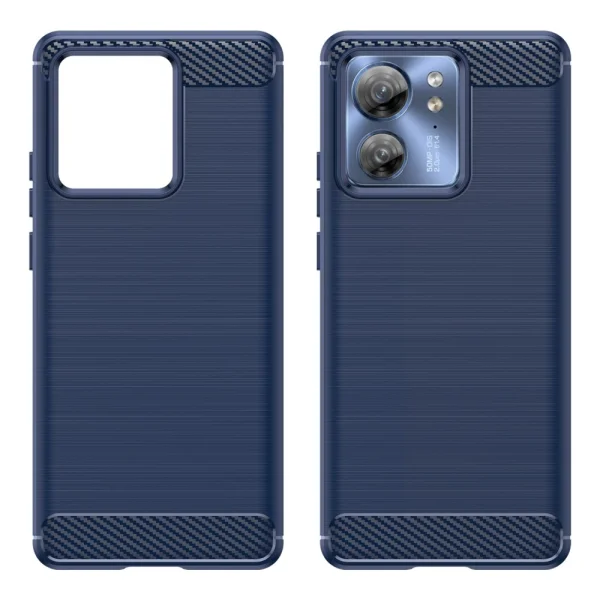 Силиконов Калъф Carbon за Motorola Edge 40 5G, Син 2