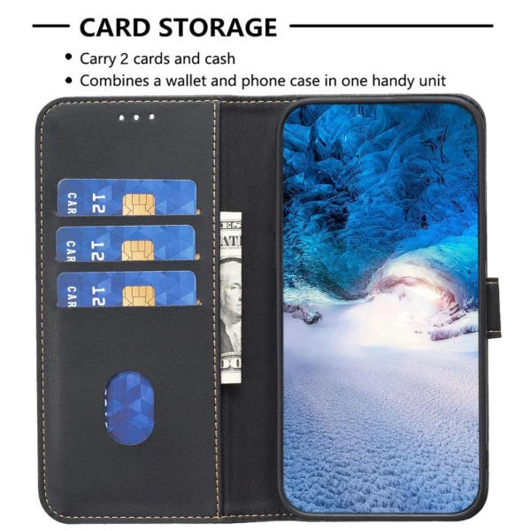 BINFEN COLOR Wallet Case for Motorola Edge 40 5G, Black 2