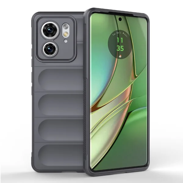 Silicone case Wear-resistant for Motorola Edge 40 5G, Dark gray 1