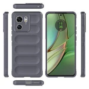 Silicone case Wear-resistant for Motorola Edge 40 5G, Dark gray 4
