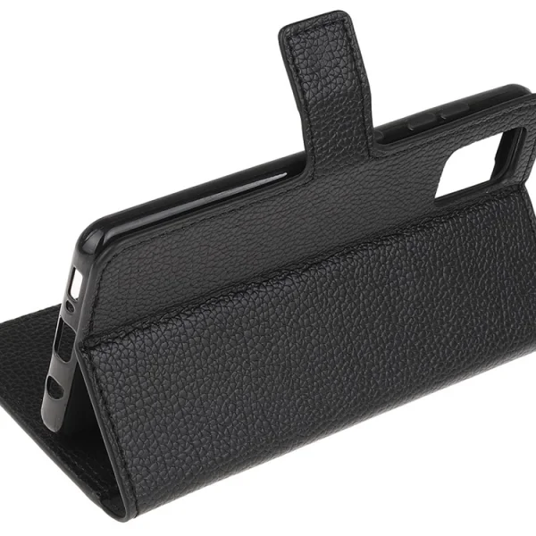 Litchi Wallet Case for Samsung Galaxy A71, Black 3