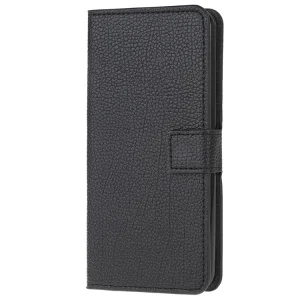 Litchi Wallet Case for Samsung Galaxy A71, Black