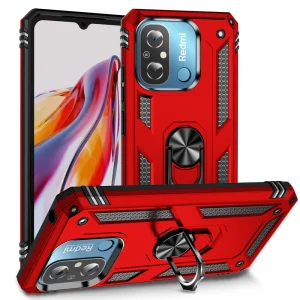 Удароустойчив Калъф Hybrid Cover за Xiaomi Redmi 12C, Червен
