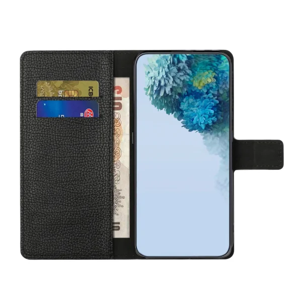 Калъф Тефтер Litchi Texture за Huawei Honor 90 Lite 5G/X50i 5G, Черен 2