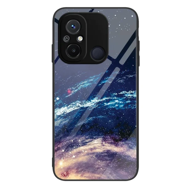 Glass Case for Xiaomi Redmi 12C / Redmi 11A, Space 1