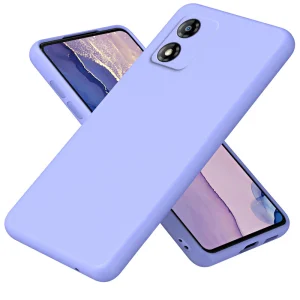 Силиконов калъф Fiber Lining за Motorola E13, 2.2 mm, Лилав