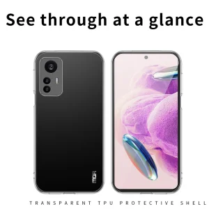 Силиконов калъф MOFI за Xiaomi Redmi Note 12S, Прозрачен 3
